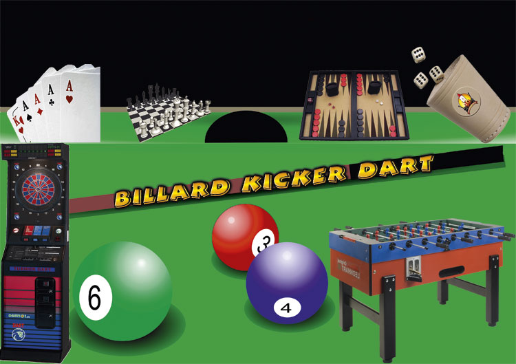 Billard, Kicker, Dart